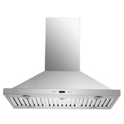 CAVALIERE 36" Inch Island Mounted Range Hood In Brushed Stainless Steel 900 CFM- LED Lighting- SV218B2-I36