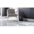 thumbnail image 3 of Rugs.com Amalfi Collection Rug – 6 Ft Runner Light Blue Medium Rug Perfect For Hallways, Entryways, 3 of 9