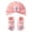 Light Pink, variant on Adorable Baby Wheat Print Hat And Socks For Infant Cute Floral Baby Hat And Sock 2 Piece Infant For 0 3 Years Toddler Hat,White