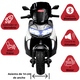 thumbnail image 3 of Motocicleta Montable Eléctrica para Niños Luces Sonido Conexión USB y Bluetooth Batería 6v  Apta a partir de 3 Años - Gris, 3 of 7