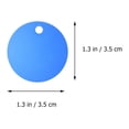 thumbnail image 3 of Blue Pet ID Tags Made from Durable Aluminium Alloy Round Shape for DIY Carving 16Pcs, 3 of 8