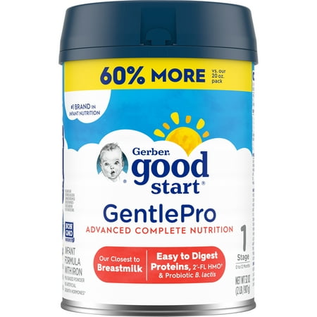 Gerber Good Start, Baby Formula Powder, GentlePro, Stage 1, 32 Ounce