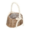thumbnail image 6 of QUMONIN Rattan Easter Basket with Lace for Gifts and Storage, 6 of 9