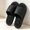 Black, variant on Unisex EVA Shower Slippers, Non Slip Drainage Open Toe Slides, Soft Massage Footbed Quick Dry House Bathroom Sandals for Indoor Home Use