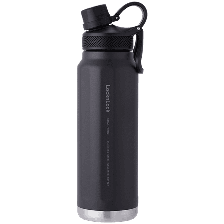 

Livesture Stainless Steel Portable Large Capacity Water Bottle Outdoor Sports Travel Black 709ml
