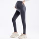 thumbnail image 5 of Amzcrzy 2PC Leggings premamá color liso por encima de la barriga clásicos largo completo cómodos suaves yoga ejercicio informal S-XL Rosa, 5 of 6