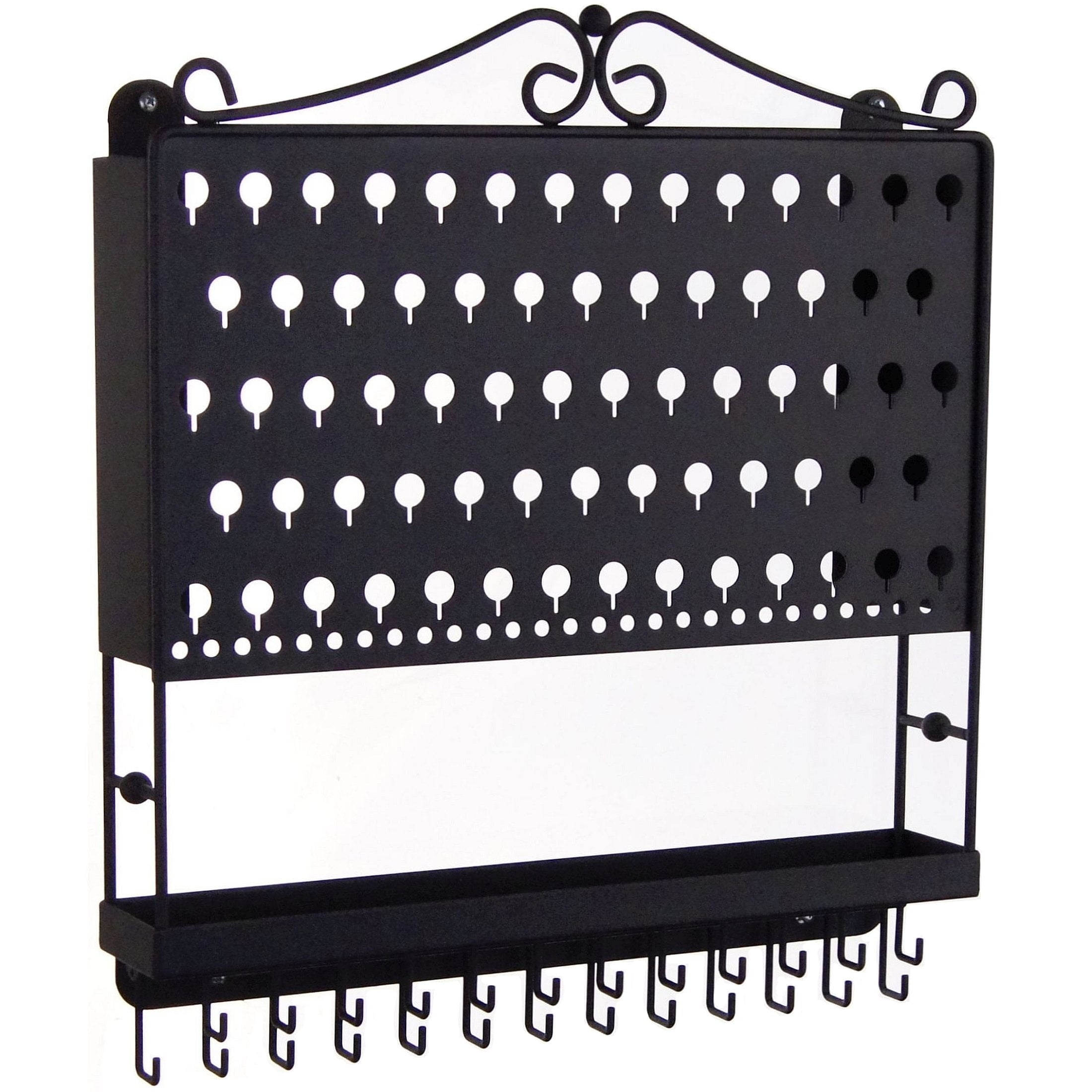 Details about   stainless steel Jewelry Display Organizer for earrings 4 inches black  color 