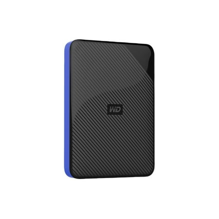 WD - Game Drive for PS4 4TB External USB 3.0 Portable Hard Drive - Black/Blue