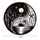 thumbnail image 2 of Arte Del Hierro Tai Chi, Decoración De Luna, Decoración De Arte De Pared De Metal, Decoración De Pared De Luna, Letrero Colgante, Placa De Pared, Escultura Para Interiores Y Exteriores Speravity HA036188-00, 2 of 6