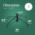 thumbnail image 3 of Home Heritage 1-1.5" Artificial Christmas Tree Folding Metal Stand, Green, 3 of 9