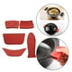 thumbnail image 3 of Soporte de mango caliente de silicona Baoblaze 5 unids set piezas de protección térmica rojo, 3 of 8