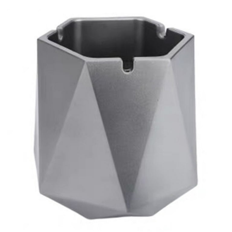 Dream Lifestyle Ash Tray Deep Cavity Unbreakable ABS Desktop Non-stick  Ashtray Container for Daily Use