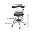 thumbnail image 2 of VEVOR Medical Dental Stool Dentist Chair with 360 Degree Rotation Armrest PU Leather Assistant Stool Chair Height Adjustable Doctor Chair, 2 of 9