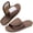 Brown, variant on Knivor Adjustable Open Toe House Slippers for Women Corduroy Diabetic Friendly Non Slip Soft Wide Fit Indoor Lounge Slippers