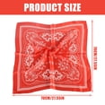 thumbnail image 3 of Large Size Flower Headscarf for Casual Formal Square Pocket Vintage Bandanas Hiphop Hair Scarf Outdoor Sport Neckerchief, 3 of 8