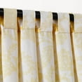 thumbnail image 6 of Lush Decor Emma Textured Jacobean Window Curtain Panels Yellow Single 52X84, 6 of 8