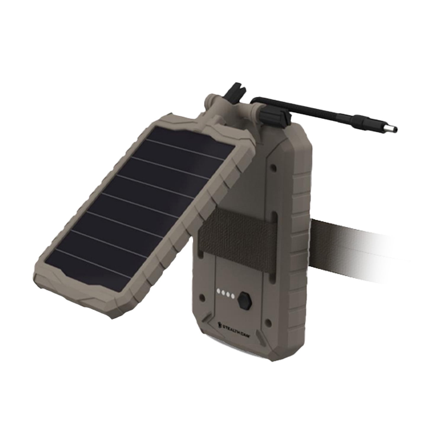 Stealth Cam Durable Sol-Pak Solar Battery Pack, 12V Solar Power Panel - 2Pk