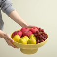 thumbnail image 2 of onefitow Fruit bowl Fruit Basket Multifunctional Drain Fruit Snack Cake Storage Rack Living Room Dining Table Fruit Stand (yellow), 2 of 8