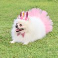thumbnail image 2 of Byepica 3PCS Pet Dog Cat Birthday Party Costume Set Pet Birthday Hats for Dogs Party Hats Pet Dresses, 2 of 11