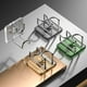 thumbnail image 5 of Wosthever Gancho autoadhesivo Ganchos para lavabo Estante de almacenamiento para baño Organizador de lujo Toalla de bola de baño Colgador 2 Juegos de accesorios de baño, 5 of 6