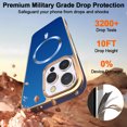 thumbnail image 4 of Allytechgroup Phone Case for Apple iPhone 16 Pro, Slim Fit Magnetic Back Cover Compatible with Mag-Safe Shockproof & Anti-Scratch iPhone 16 Pro Case Cover for Women Men,Blue, 4 of 7