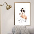 thumbnail image 5 of Woman Wall Decor, Famous Artwork, Trendy Canvas Art, Fashion Artwork, Vogue Printed, Lip Woman Art, Audrey Hepburn Printed, Canvas Wall Decor - White Framed, 5 of 6