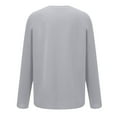 thumbnail image 5 of Sudadera de gran tamaño con estampado de letras y texto divertido para mujer, cuello redondo, manga larga, suelta, blusa individual Fridja hkj2128, 5 of 5