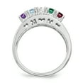 thumbnail image 3 of Sterling Silver Rhodium-plated Family Jewelry Mounting XMR71/5SSM-8 (mm x 3mm), 3 of 3