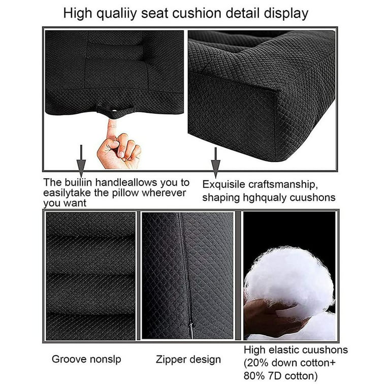 Tohuu Car Seat Cushion Portable Car Booster Seat Cushion Car Seat Pad with  Breathable Mesh for Office Chair Car Truck Driver Airplane Seat Cushion  brightly 
