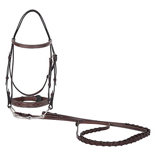 Huntley Sedgwick Fancy Stitch Hunter Bridle Medium
