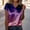 Purple, variant on Endives Womens Satin T-shirt Short Sleeve Blouse V Neck Shirts Womens Top Summer Outfits S-3XL