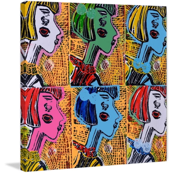 Russian Dolls Pattern IV Painting Print on Wrapped Canvas