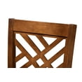 thumbnail image 2 of Baxton Studio Caron Modern & Contemporary Pub Chair Set, Grey, Walnut Brown (Set of 2), 2 of 5