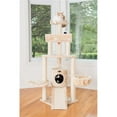 thumbnail image 1 of Armarkat Spacious Thick Fur Real Wood Cat Tower With Basket Lounge  Ramp  Beige A5806, 1 of 2