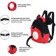 thumbnail image 3 of Arnés antipérdida para bebé, mochila de algodón purificado, bolsa de arnés de seguridad con correa para niños (rojo) JAMW Sencillez, 3 of 5