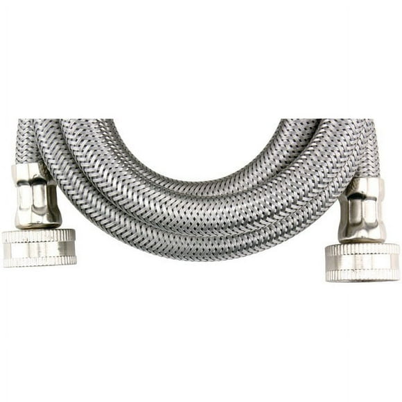 Certified Appliance Accessories(R) WM60SS Braided Stainless Steel Washing Machine Hose, 5ft