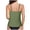 Army Green, variant on HNMKIU Womens Tankini Tops Stylish Two Piece Swim Set with Square Neckline and Shorts for Beach Pool and Summer Water Sports Women's Swimwear Army Green,U-Neck_L
