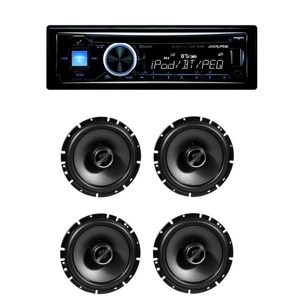 Alpine CDE143BT Advanced Bluetooth CD Receiver With Alpine SPS610 61