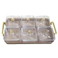 thumbnail image 5 of deevoka Appetizer Plate Compartment Decorative Tray Candy Bowl for Candy Snack Sweet 6 Grids, 5 of 9