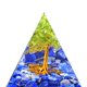 thumbnail image 4 of Crystal Energy Orgone Pyramid Mold Riqueza Prosperidad Peridot Heal Gem (5 cm), 4 of 5