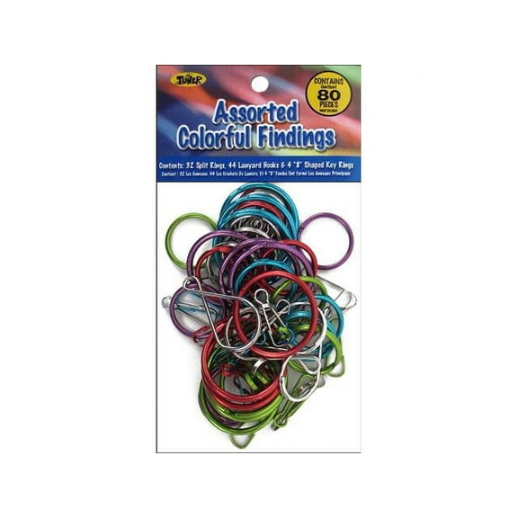 Toner Craftlace Findings Assorted Multi Color 80pc