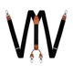 thumbnail image 2 of Tirantes anchos y fuertes para hombre en forma de Y con 4 clips de metal Correas elásticas ajustables azules, 2 of 4