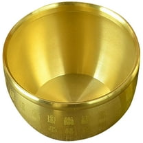 OUNONA Office Decor Money Bowl Golden 1Pcs