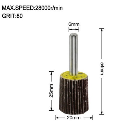 

GLFILL Sanding Flap Wheel Disc Abrasive Grinding Wheel Polishing Tools 6mm Shank