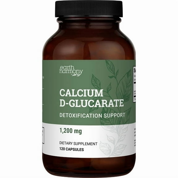 Earth Harmony Calcium D-Glucarate, 1200 mg, 120 Capsules