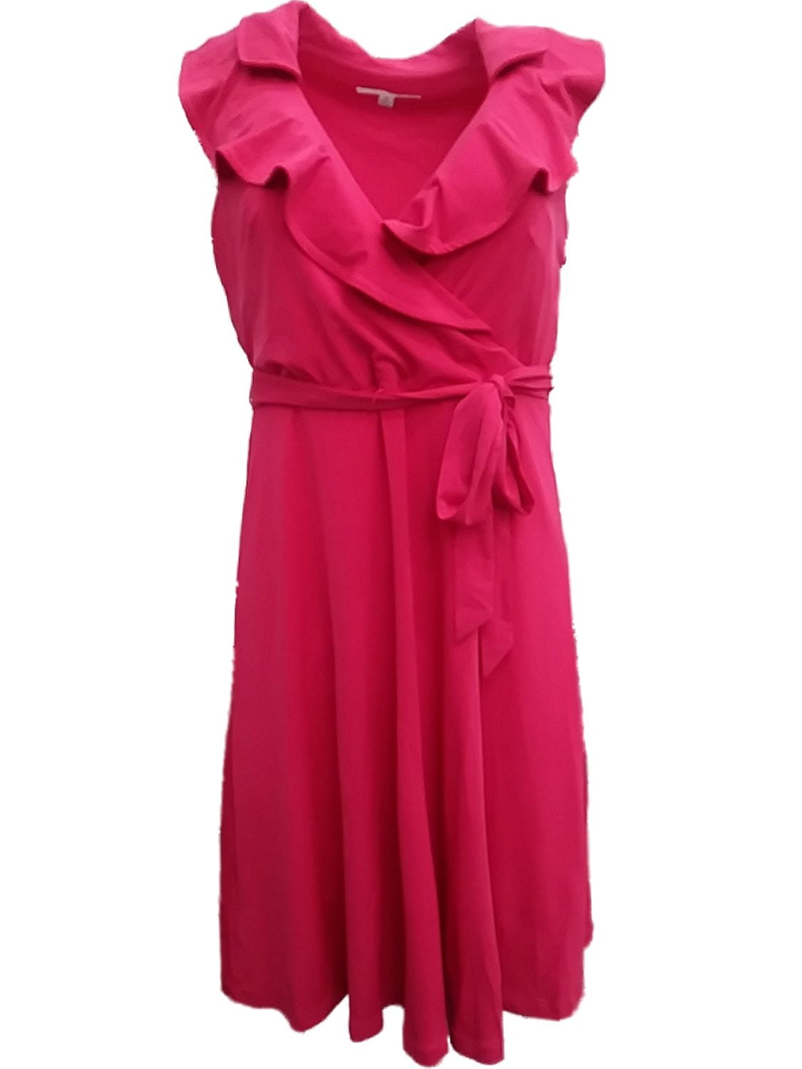 hot pink wrap dress
