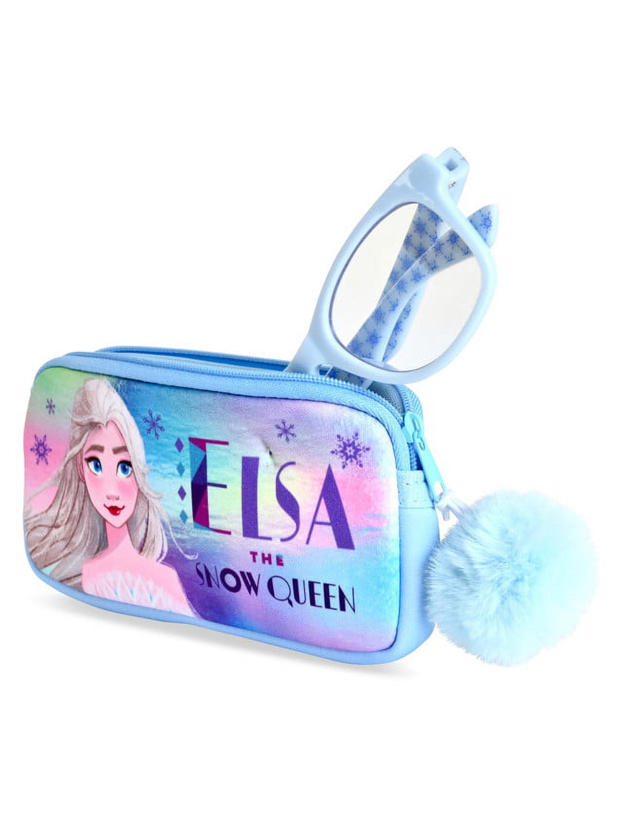 Frozen II Kid's Blue Light Blocking Glasses with Zippered Case