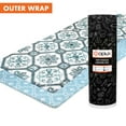 thumbnail image 7 of OPUX Farmhouse Floral Blue Kitchen Mat, 17.3 x 47.2 in, Easy To Clean 6 Count, 7 of 7