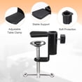 thumbnail image 3 of Uxcell 1Pcs Abrazaderas de escritorio en forma de C Soporte de montaje universal Adaptador ajustable C-Clamp para accesorios de soporte de micrófono, Negro, 3 of 6
