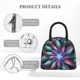 thumbnail image 4 of Yiaed Colored Abstract Print Lunch Bag Adult Insulated Lunch Box, Leakproof Cooler Food Lunch Containers Reusable High Capacity Lunch Tote Bags-One Size, 4 of 6